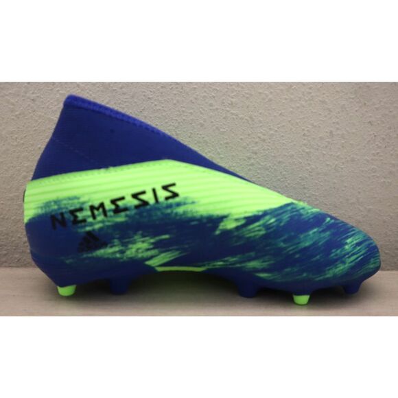 adidas FV2912 Youth Sz 10.5K Blue/Green Nemeziz 19.3 Firm Ground Soccer Cleats - Picture 9 of 13